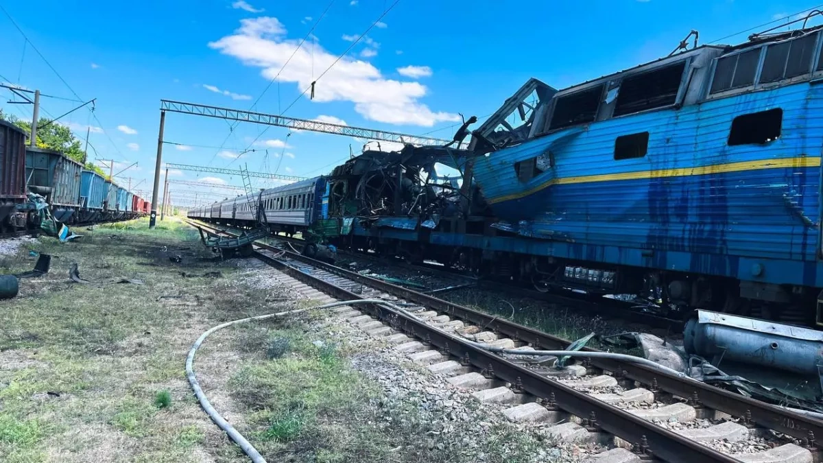 Russian drones attack passenger train in Zaporizhzhia region