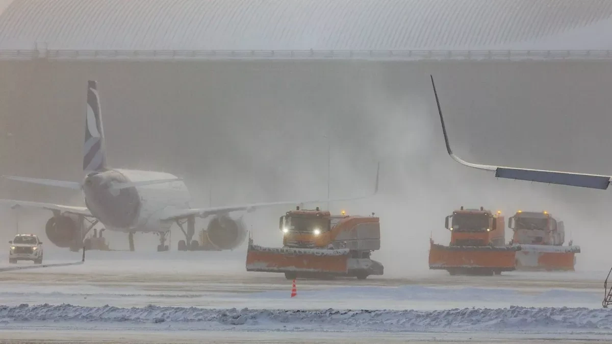 Severe weather disrupts operations at main airport in Astana