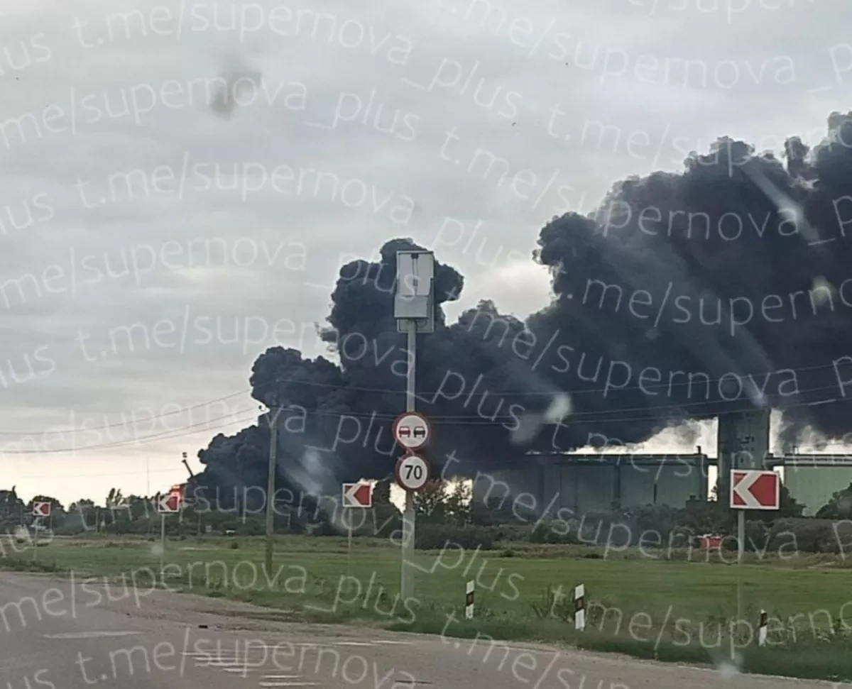 Supernova+: Fire breaks out at oil depot in Russia’s Krasnodar region PHOTO