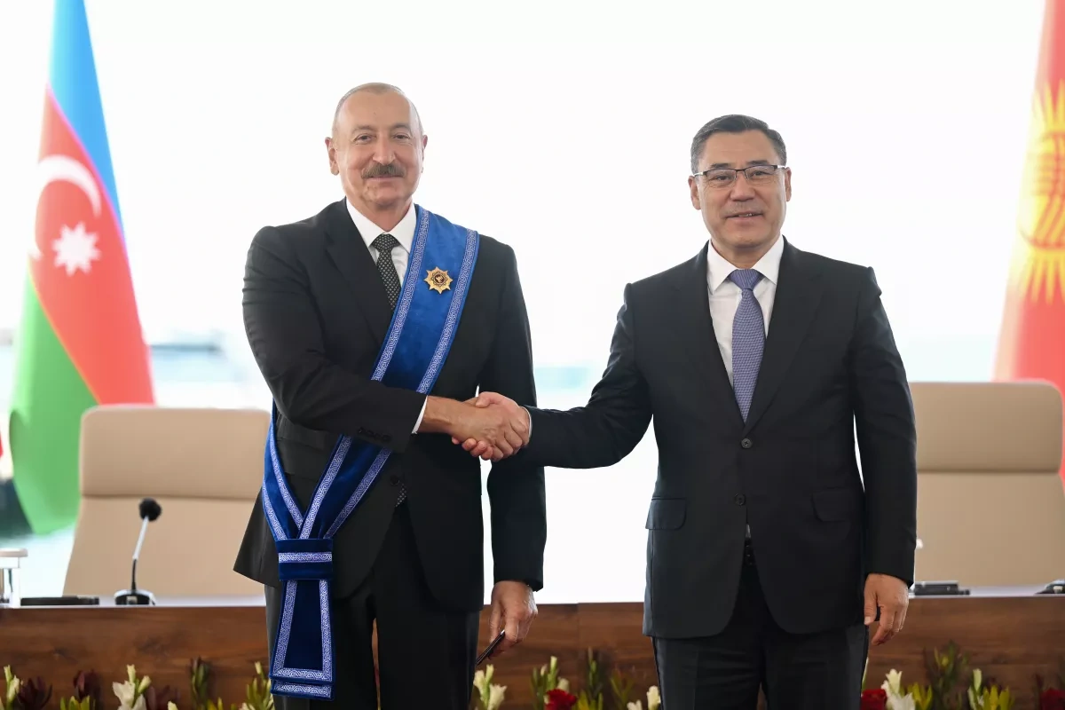 Kyrgyz press hails bilateral alliance during Azerbaijani president's state visit PHOTO