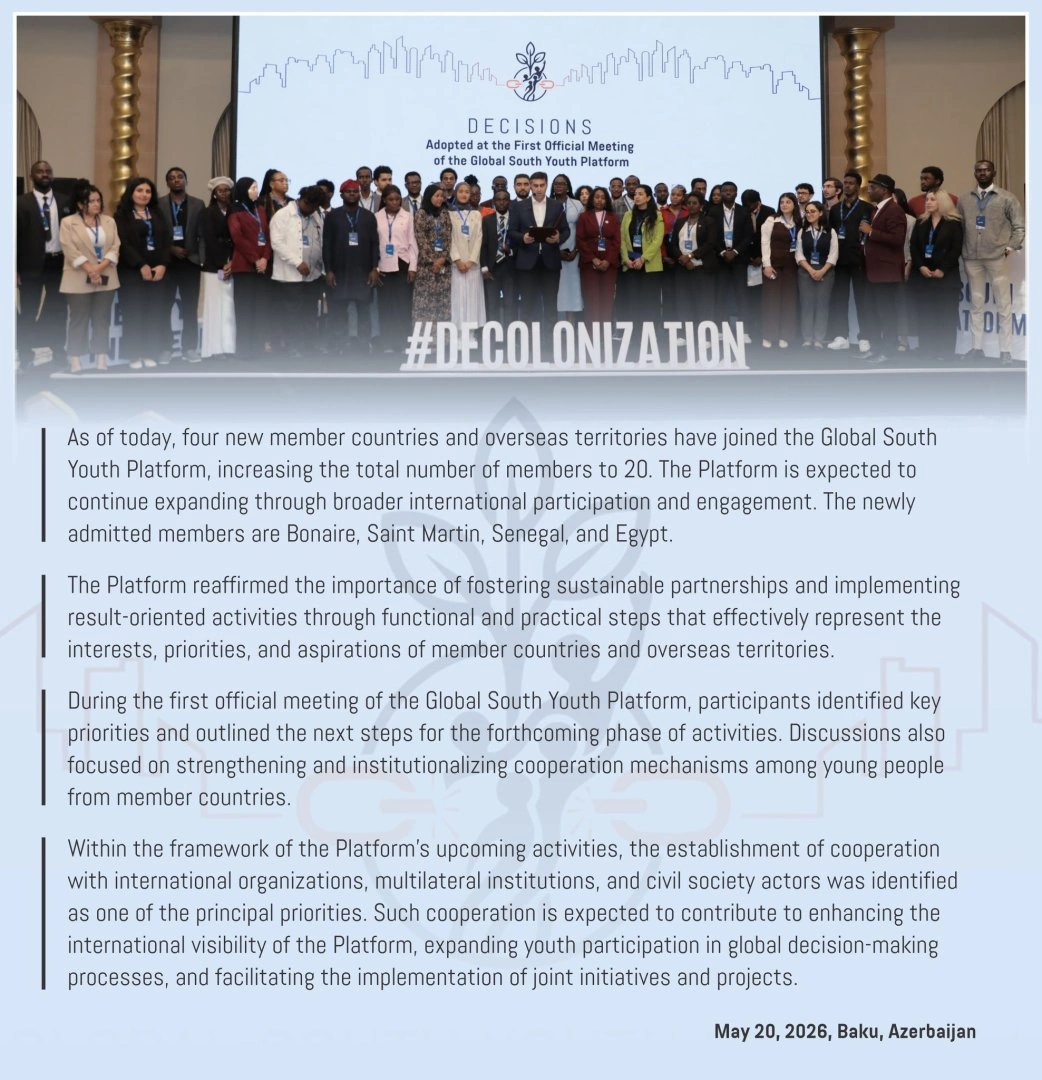 Global South Youth platform sets key directions at first official meeting