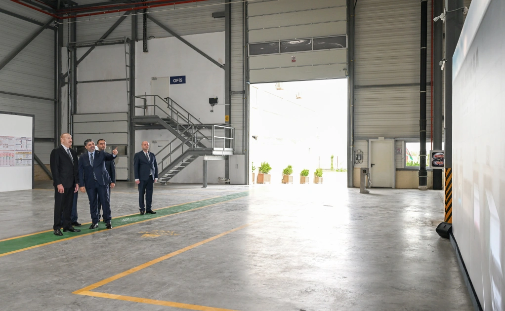 President Ilham Aliyev attends opening of paper and hygiene products manufacturing facility in Garadagh district (PHOTO)