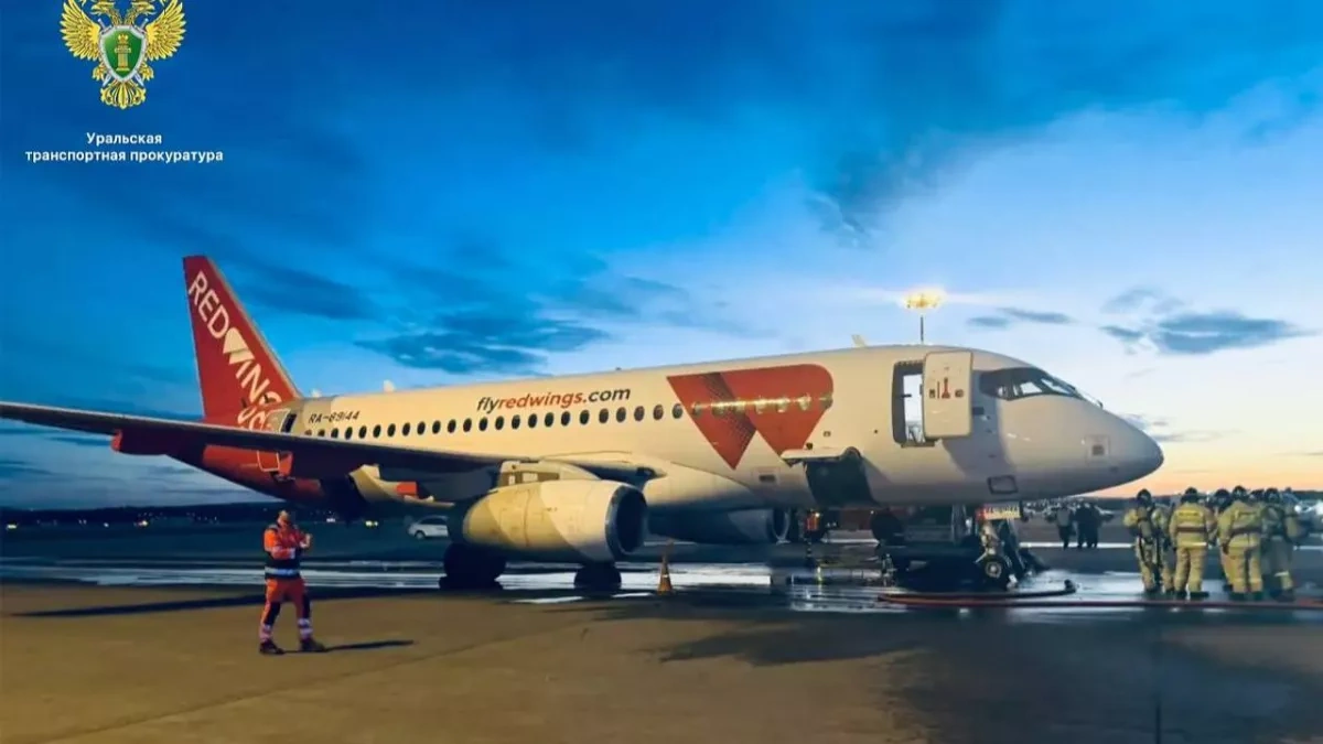 Passenger plane catches fire during refueling at Russian airport