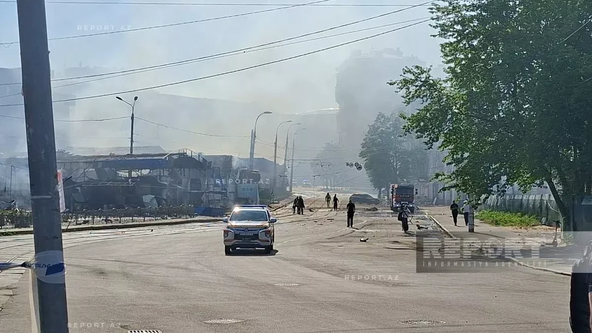 Night strikes on Kyiv damage Azerbaijani embassy building