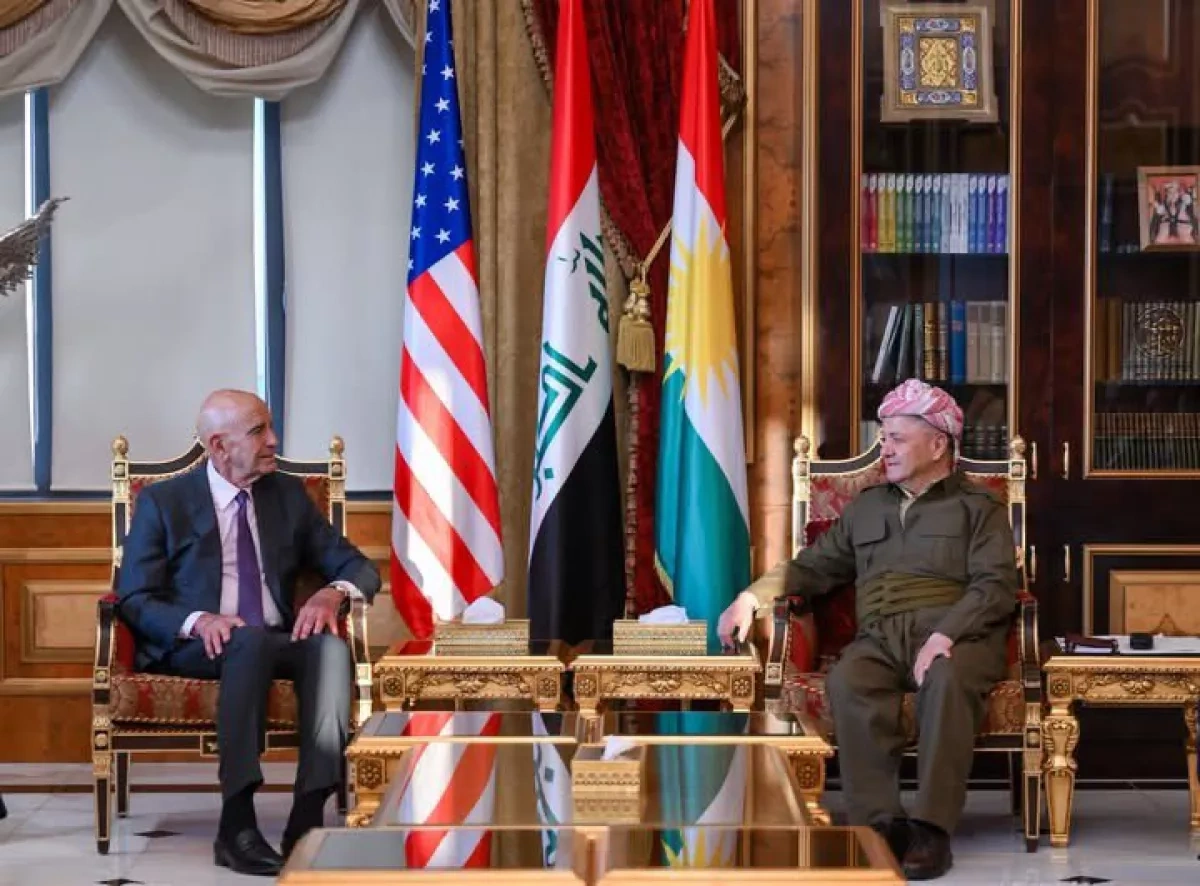 US envoy Tom Barrack meets Iraqi Kurdistan leaders amid Syria talks PHOTO