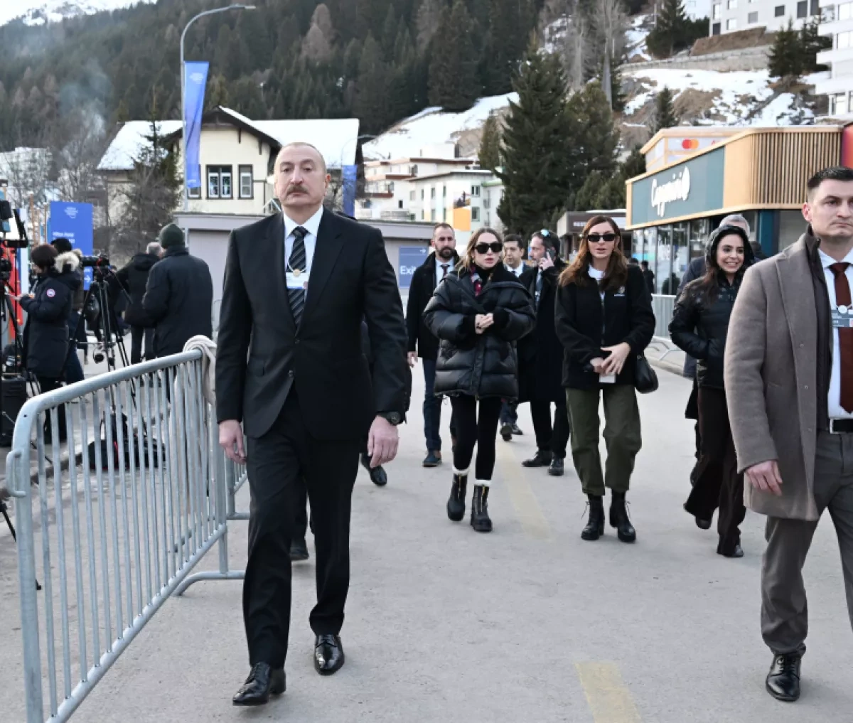 Azerbaijani president attends panel session as part of World Economic Forum PHOTO