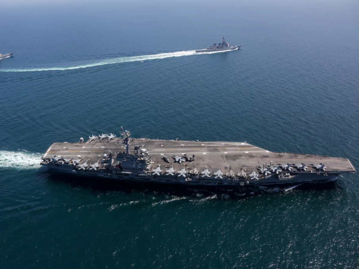 Iranian drone flies near US aircraft carrier For second time this week