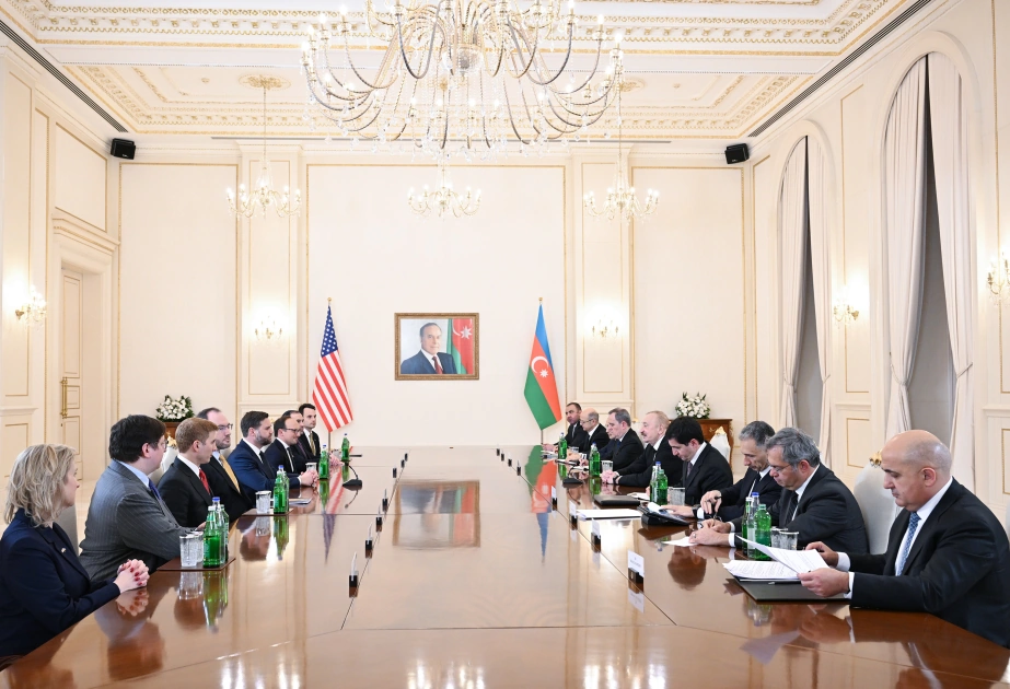 President Ilham Aliyev holds expanded meeting with U.S. Vice President JD Vance