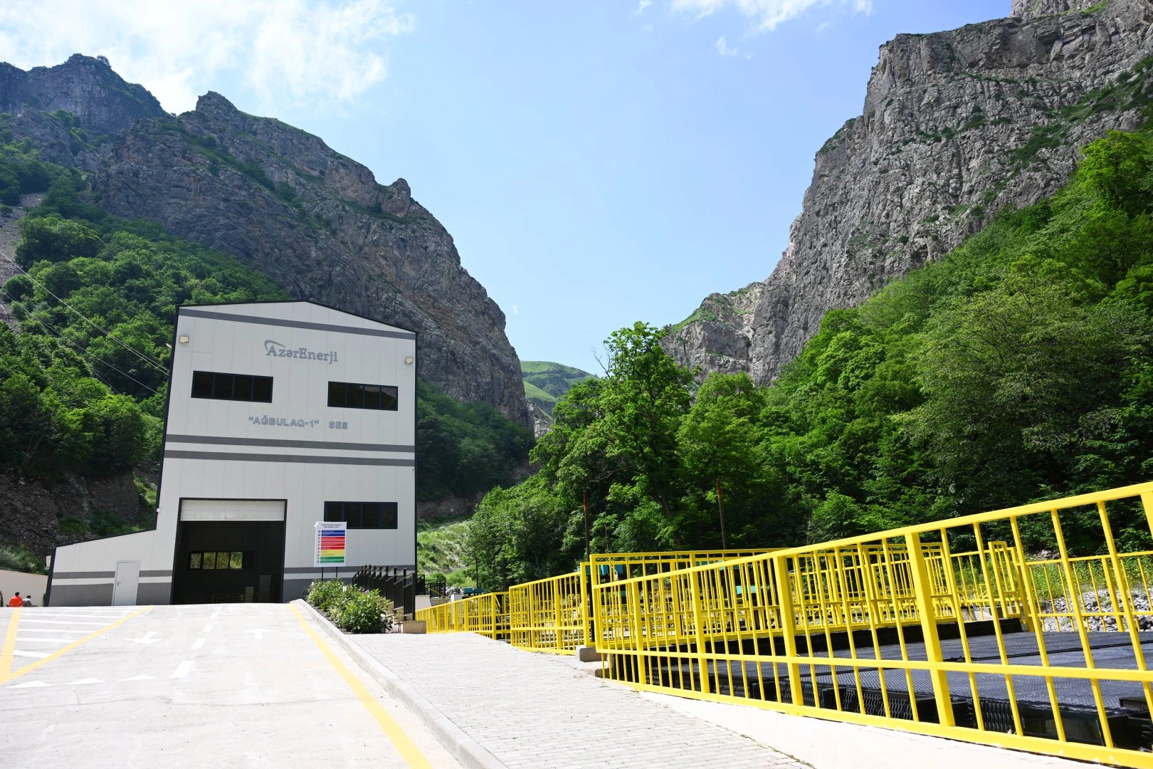 President Ilham Aliyev inaugurates hydroelectric power stations on Hochaz River in Lachin (PHOTO)