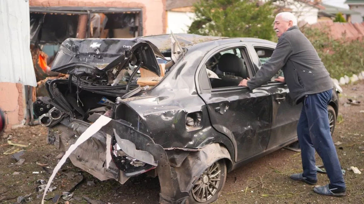 Homes damaged and residents wounded in Russian attack on Zaporizhzhia photo / video