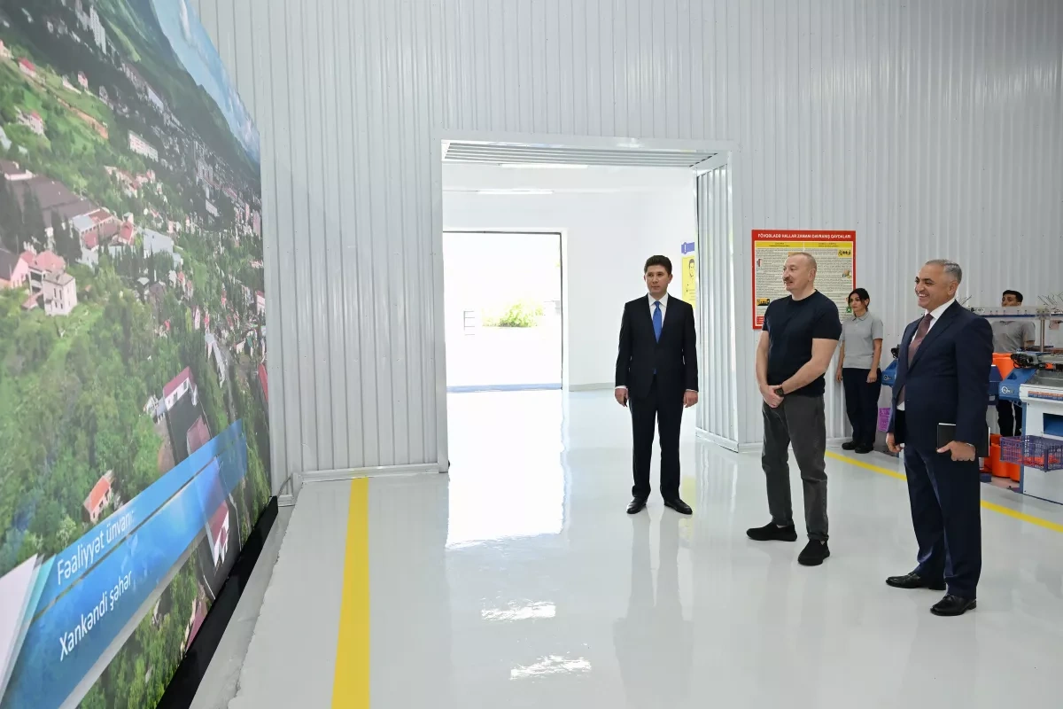 President Aliyev attends inauguration of work gloves factory in Khankendi PHOTO