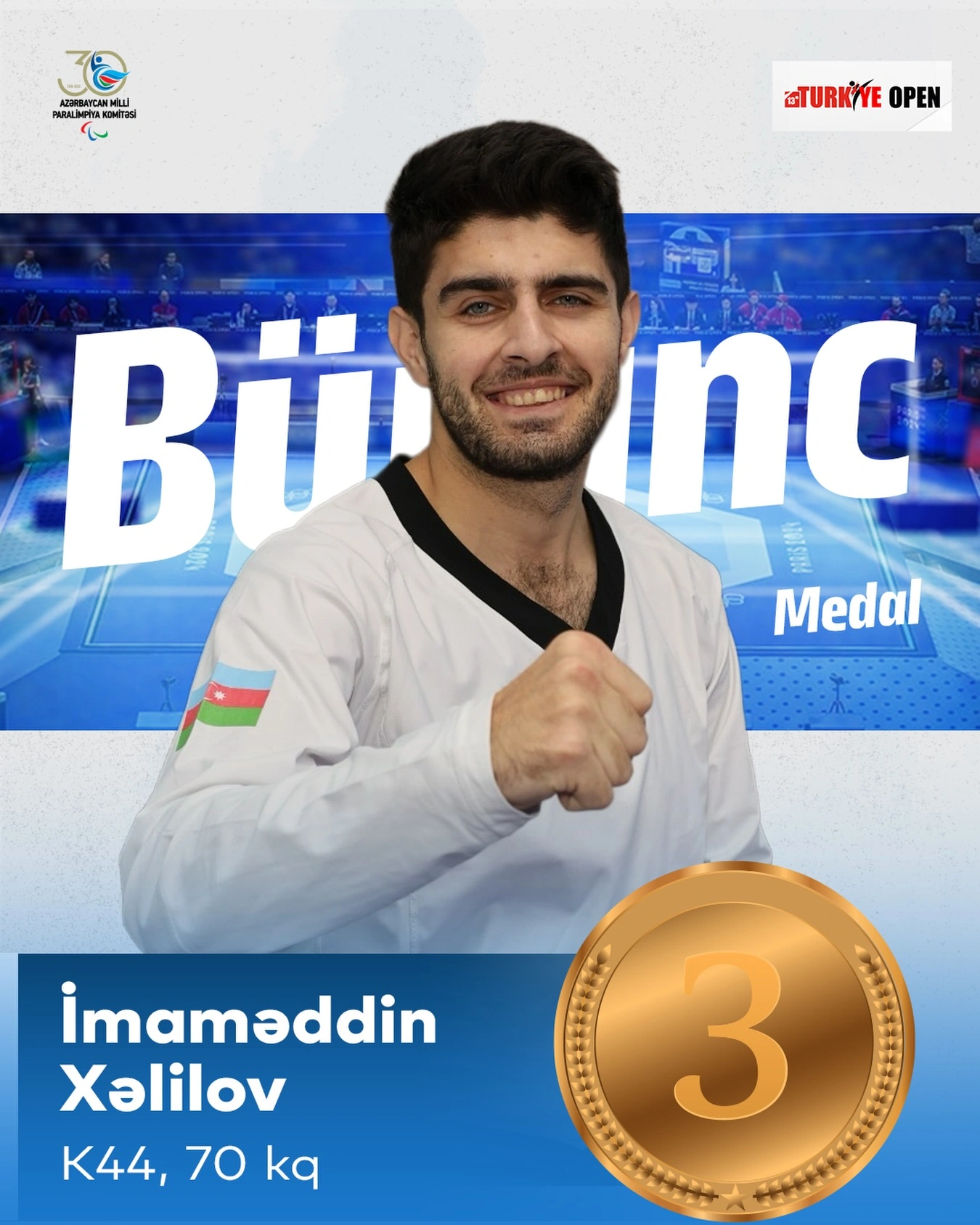 Azerbaijani para-taekwondo athletes win four medals at tournament in Antalya (PHOTO)