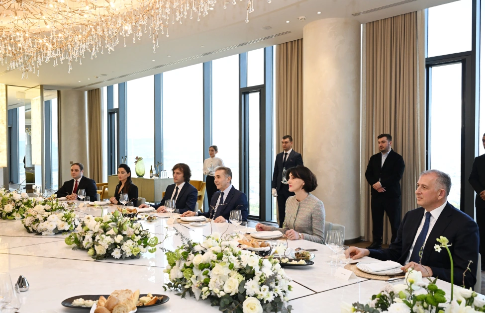 Tbilisi hosts luncheon in honor of President Ilham Aliyev (PHOTO)
