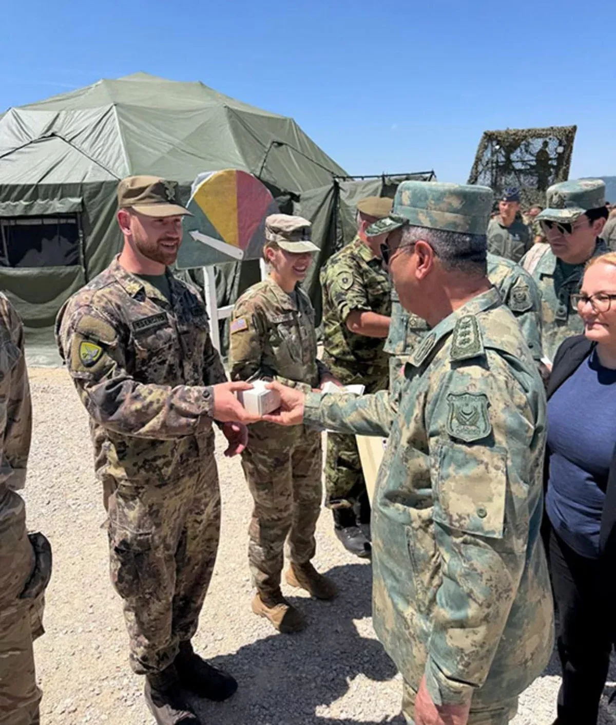 Defence chief Hasanov watches Azerbaijani troops at Platinum Wolf 26 drills in Serbia PHOTO