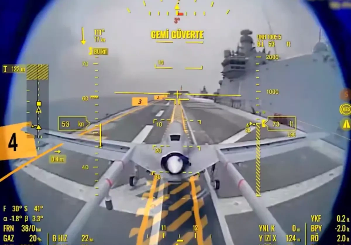 Turkish AI technology enables autonomous carrier landing of Bayraktar TB3 video