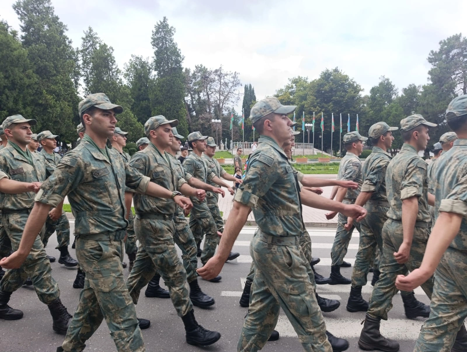 Azerbaijan's Khankendi commemorates Armed Forces Day with military march (PHOTO/VIDEO)