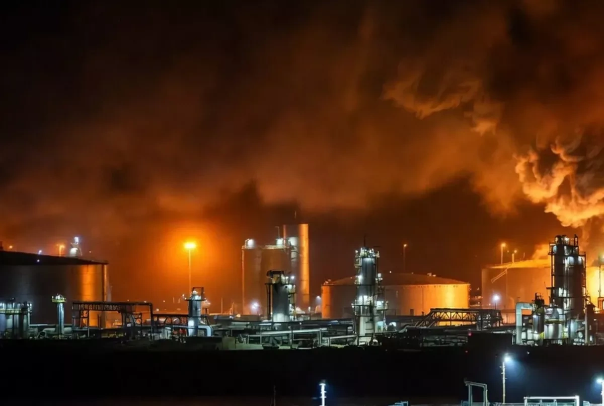 Video captures explosion at Oman's Mina al Fahal oil terminal VIDEO