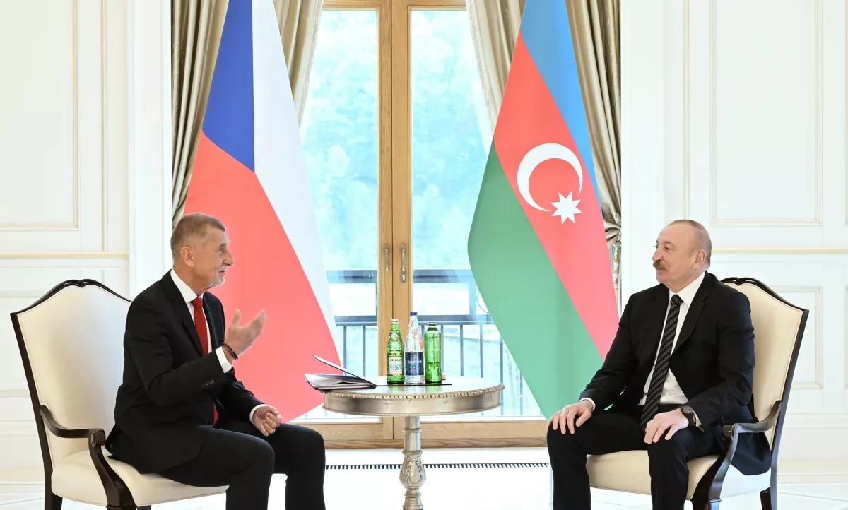 Azerbaijani president, Czech prime minister hold one-on-one meeting in Gabala PHOTO