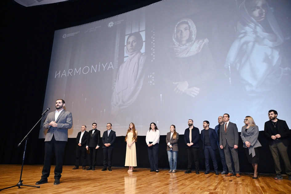 Head of Baku Media Center Arzu Aliyeva attends premiere of "Harmony" documentary (PHOTO)
