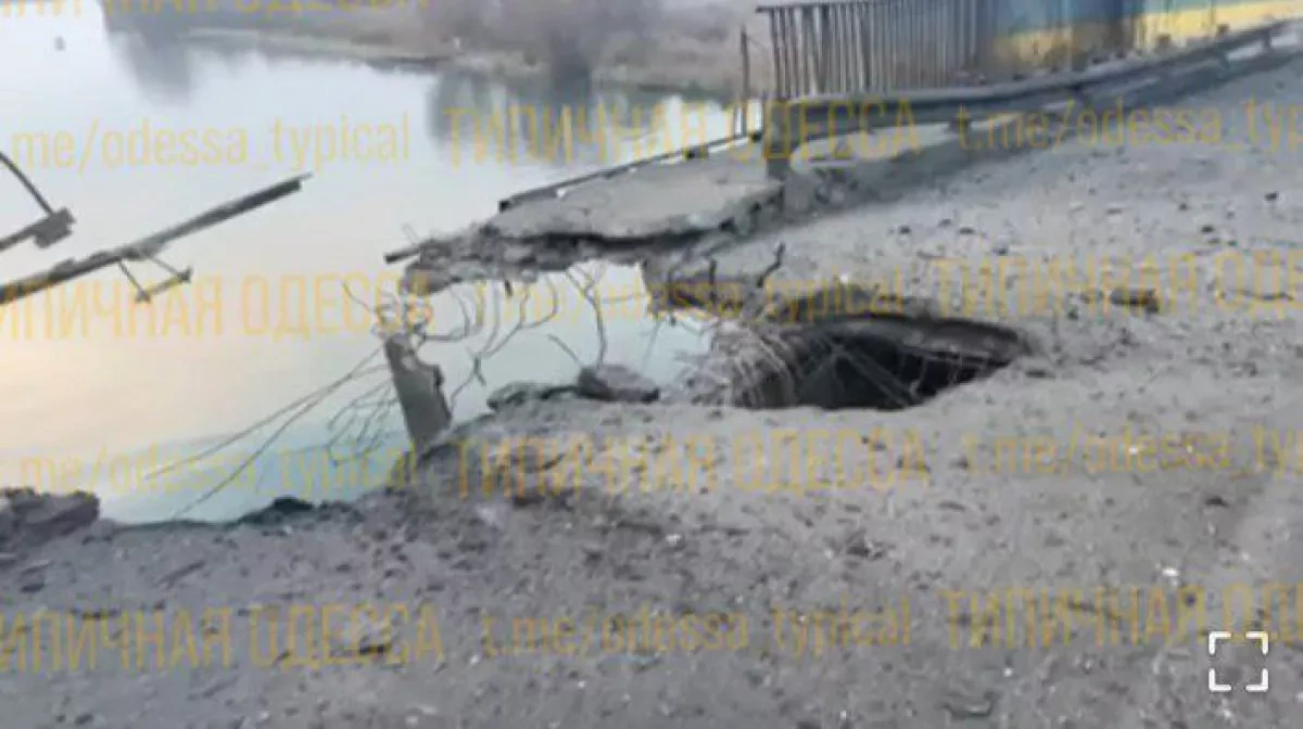 Russian drones damage bridge in Odesa region PHOTO / VIDEO