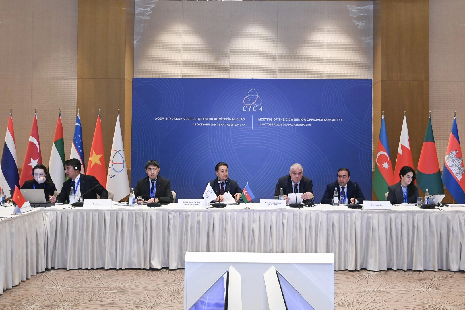 CICA officials agree draft documents for Baku summit on Oct. 15 (PHOTO)