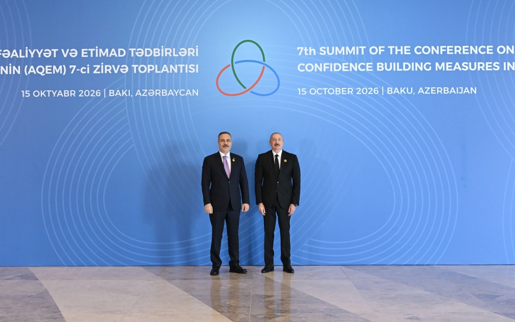 President Ilham Aliyev welcomes participants at 7th CICA Summit (PHOTO)