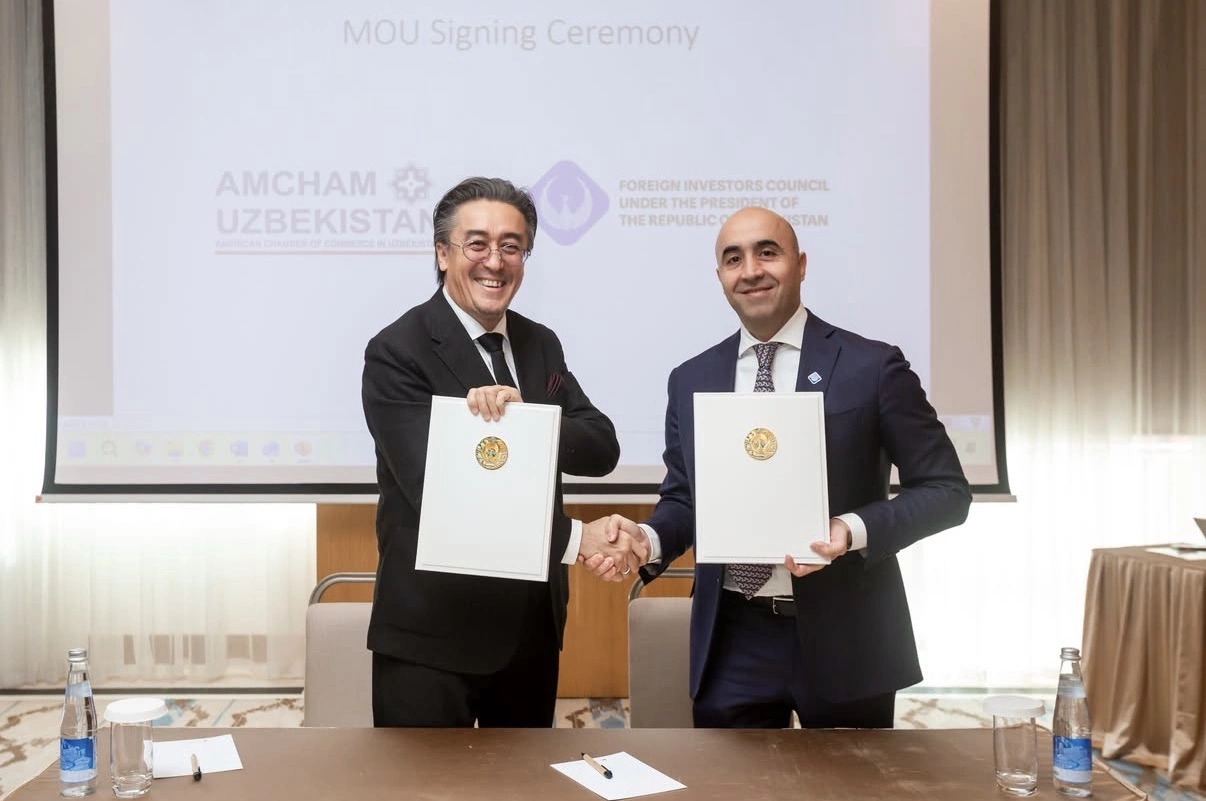 Uzbekistan’s Foreign Investors Council, AmCham sign investment memorandum