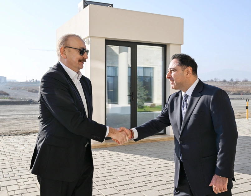 President Ilham Aliyev attends opening of Hilton Garden Inn hotel in Aghdam (PHOTO)