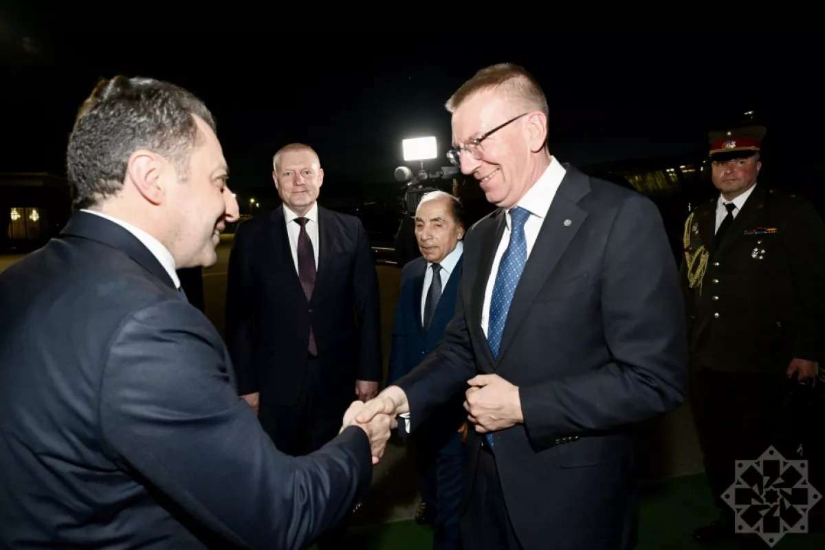 Latvian President Edgars Rinkēvičs arrives in Azerbaijan for official visit PHOTO