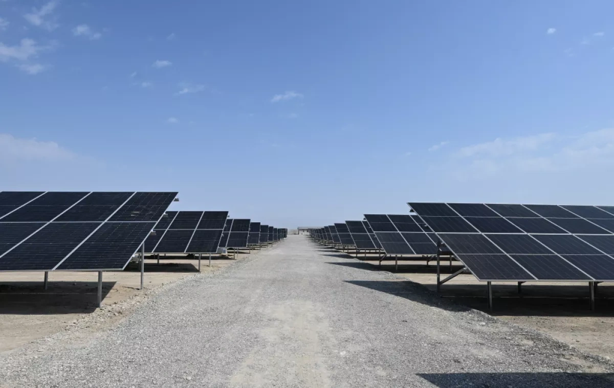 Azerbaijani president inspects “Shams 1”, “Garbi Ufug” solar plants in Nakhchivan PHOTO