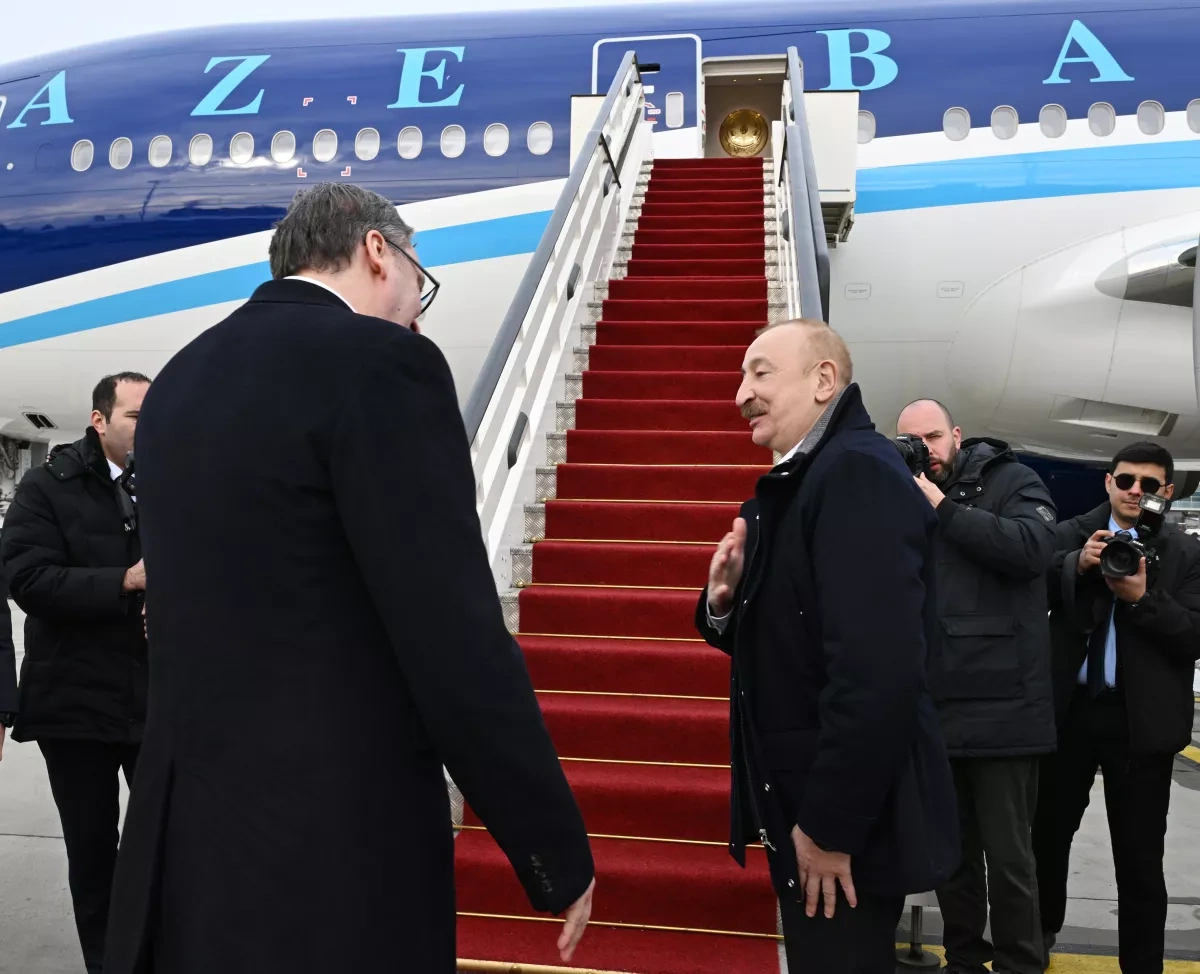 Azerbaijani president concludes visit to Serbia Photo