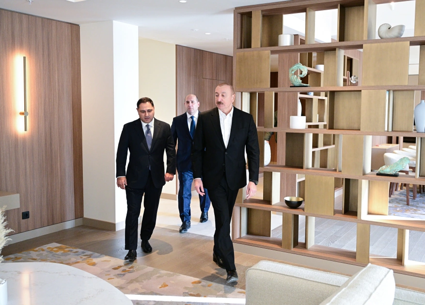 President Ilham Aliyev attends opening of Hilton Garden Inn hotel in Aghdam (PHOTO)