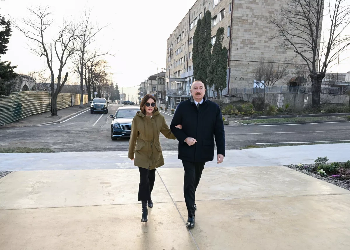 Azerbaijani leader, first lady attend inauguration of Victory Park in Khankendi PHOTO/UPDATED