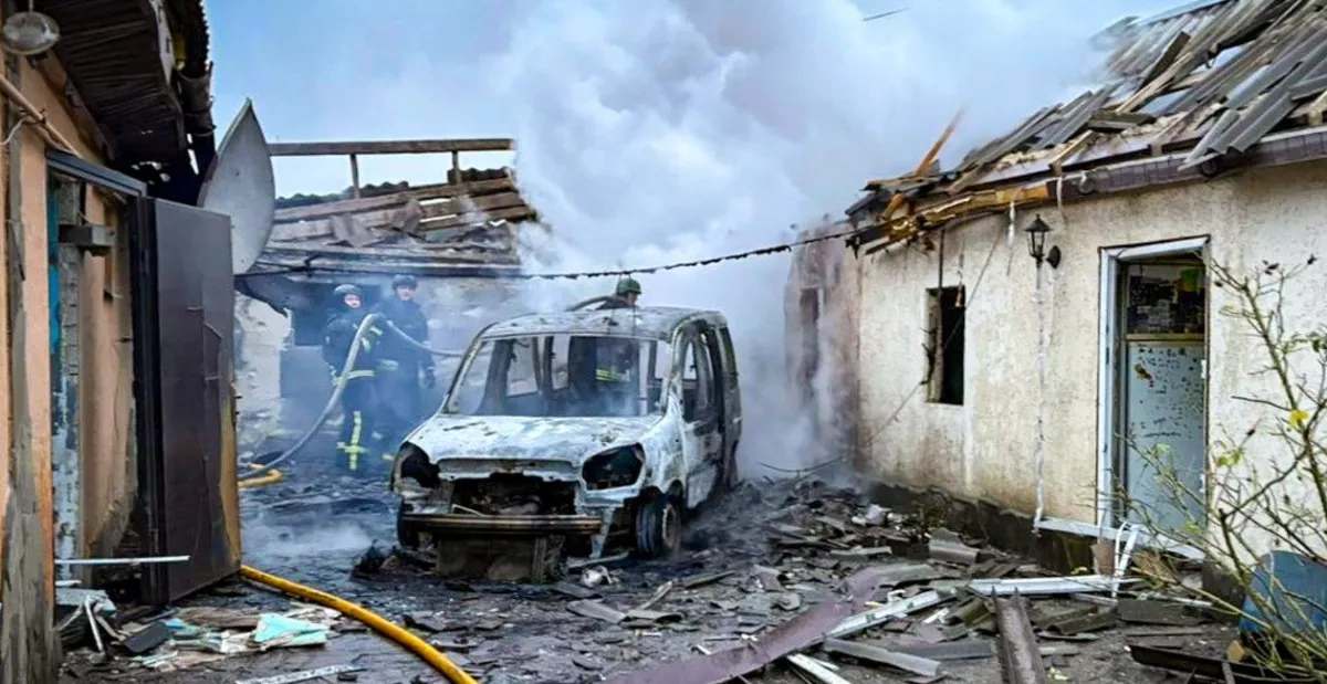 Russian drone attacks strike civilian sites in Kherson, Kharkiv, and Odesa regions photo / video