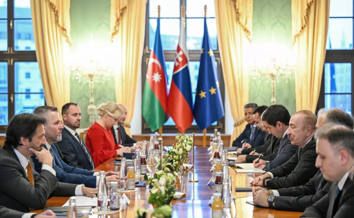 Azerbaijani, Slovak presidents hold expanded meeting in Bratislava PHOTO