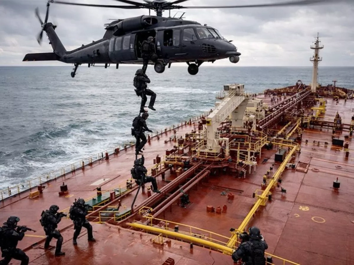US says it intercepted sanctioned vessel in Indian ocean maritime operation