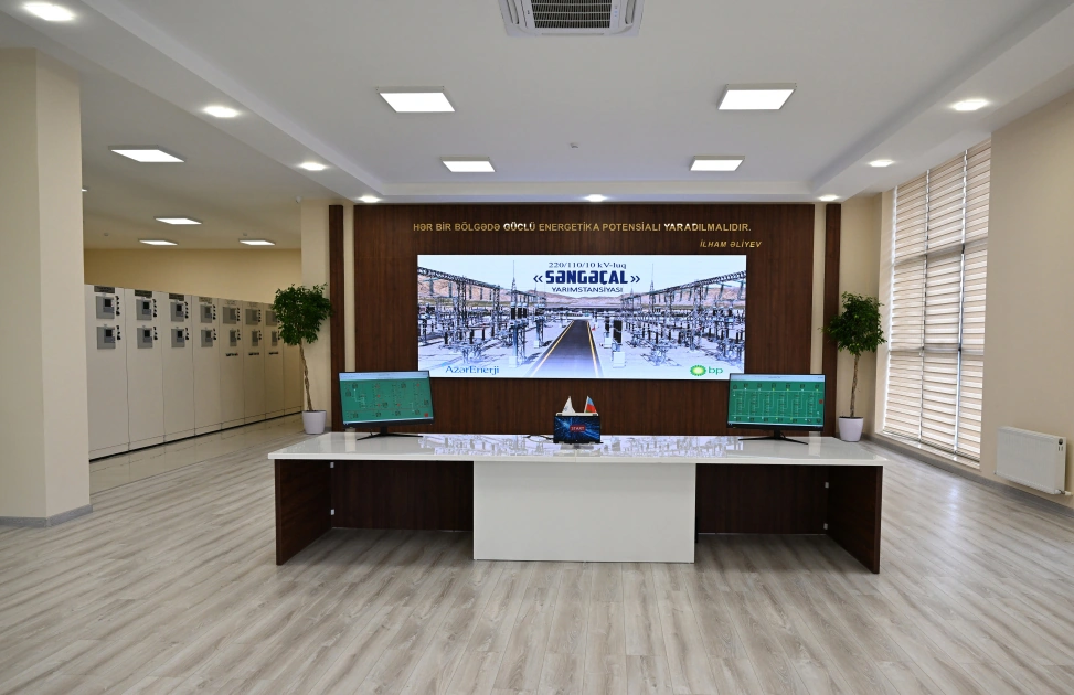 President Ilham Aliyev inaugurates Yeni Sangachal Substation (PHOTO)