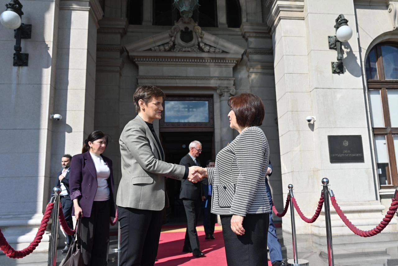 Speaker of Azerbaijani Parliament meets President of Serbian National Assembly in Belgrade (PHOTO)