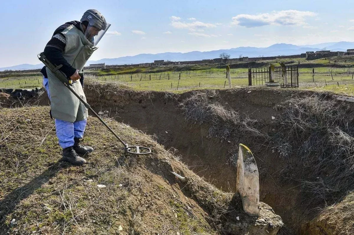 Mine risks persist at cemeteries in Karabakh, East Zangezur, ANAMA says