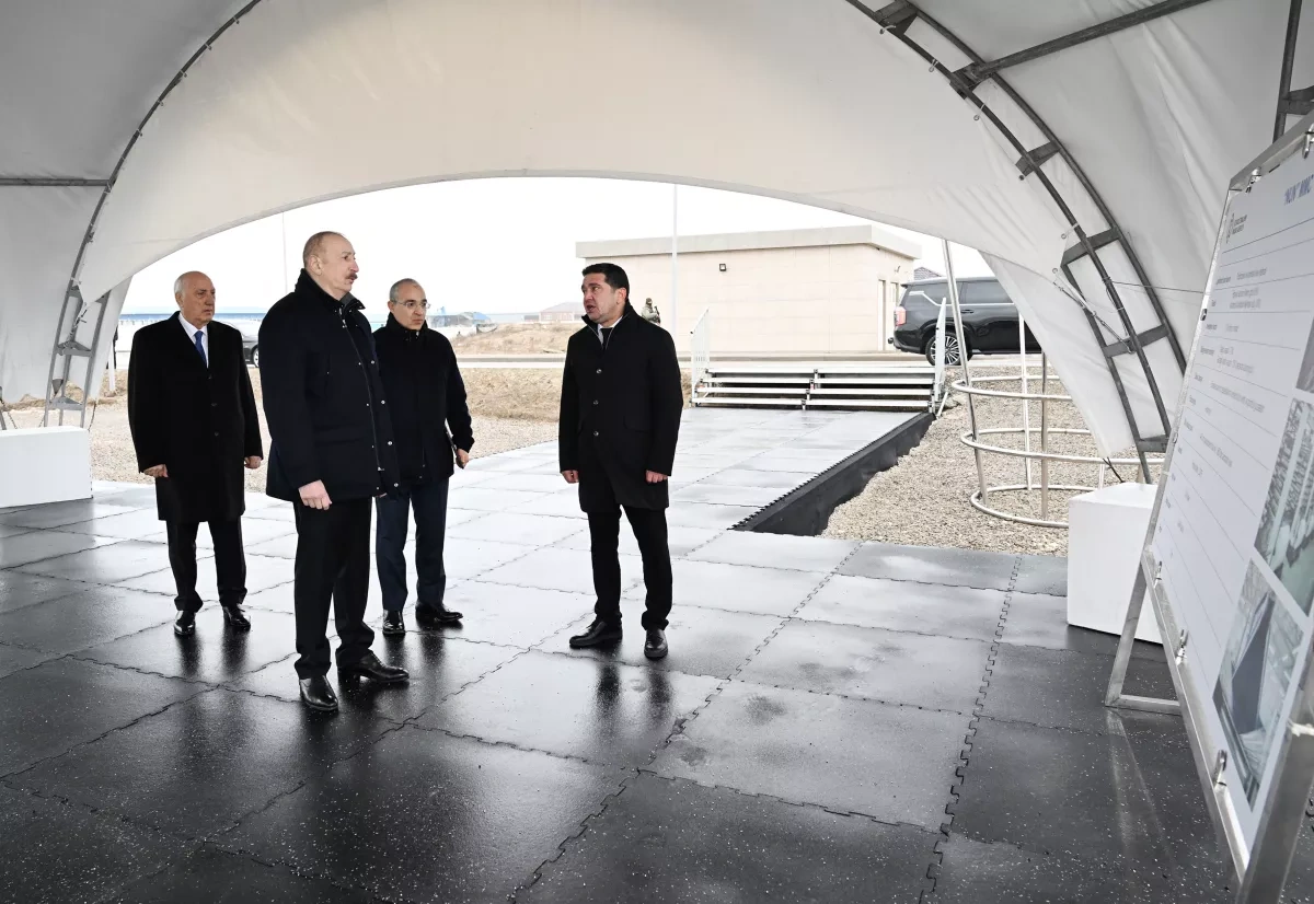 Azerbaijani president lays foundation stone for polypropylene, laminated bag plant Photo