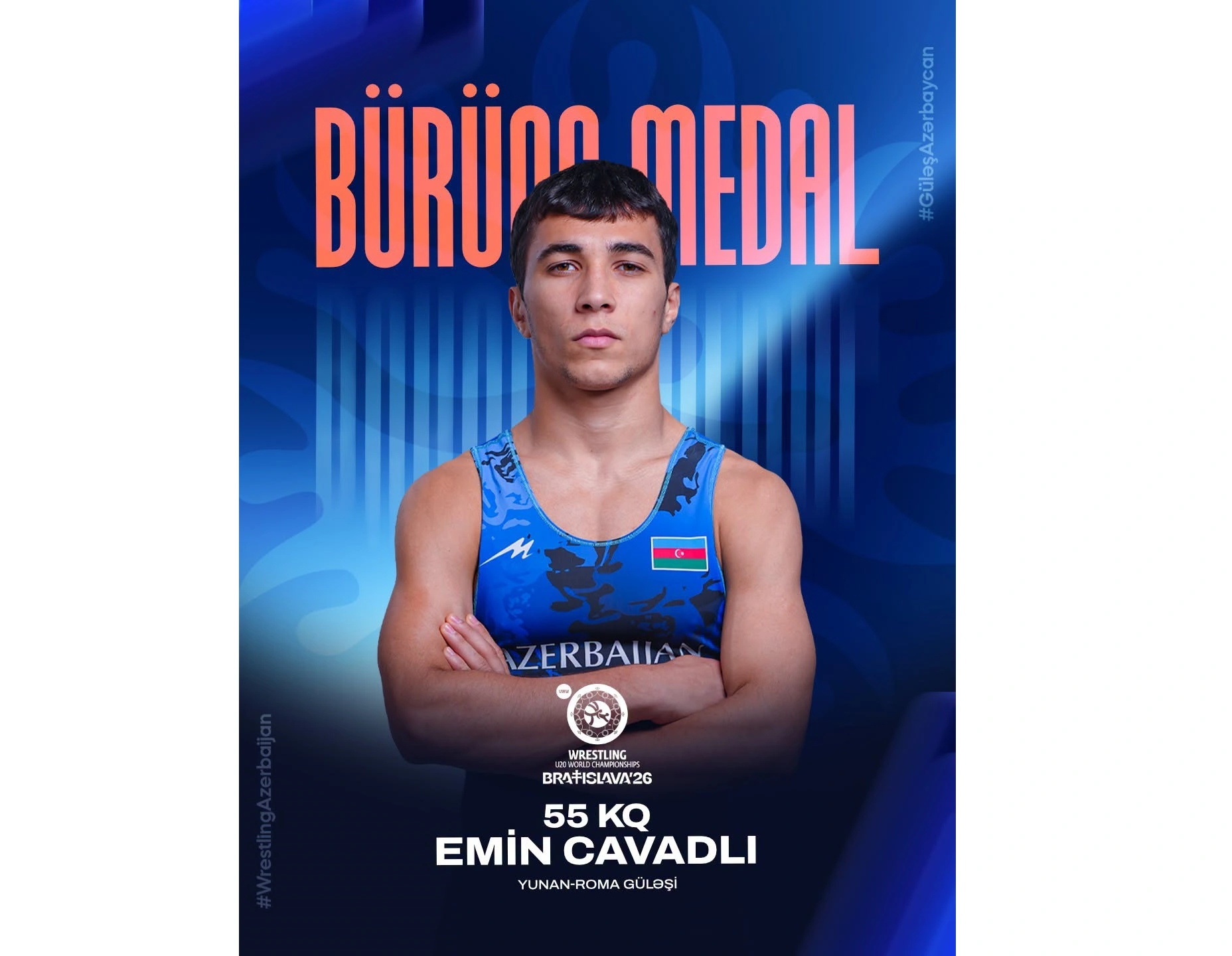 Azerbaijani wrestler wins bronze medal at World Championships