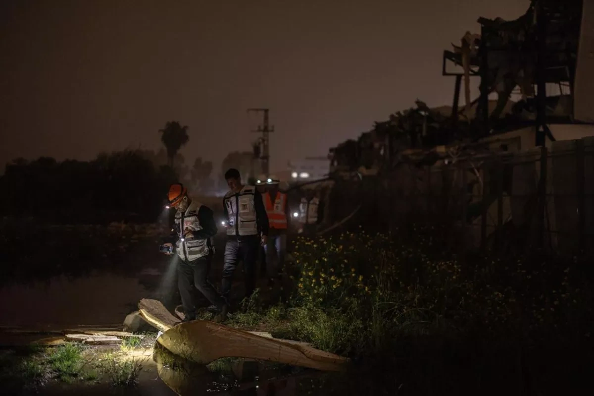 Iranian missile strikes drone factory in central Israel PHOTO