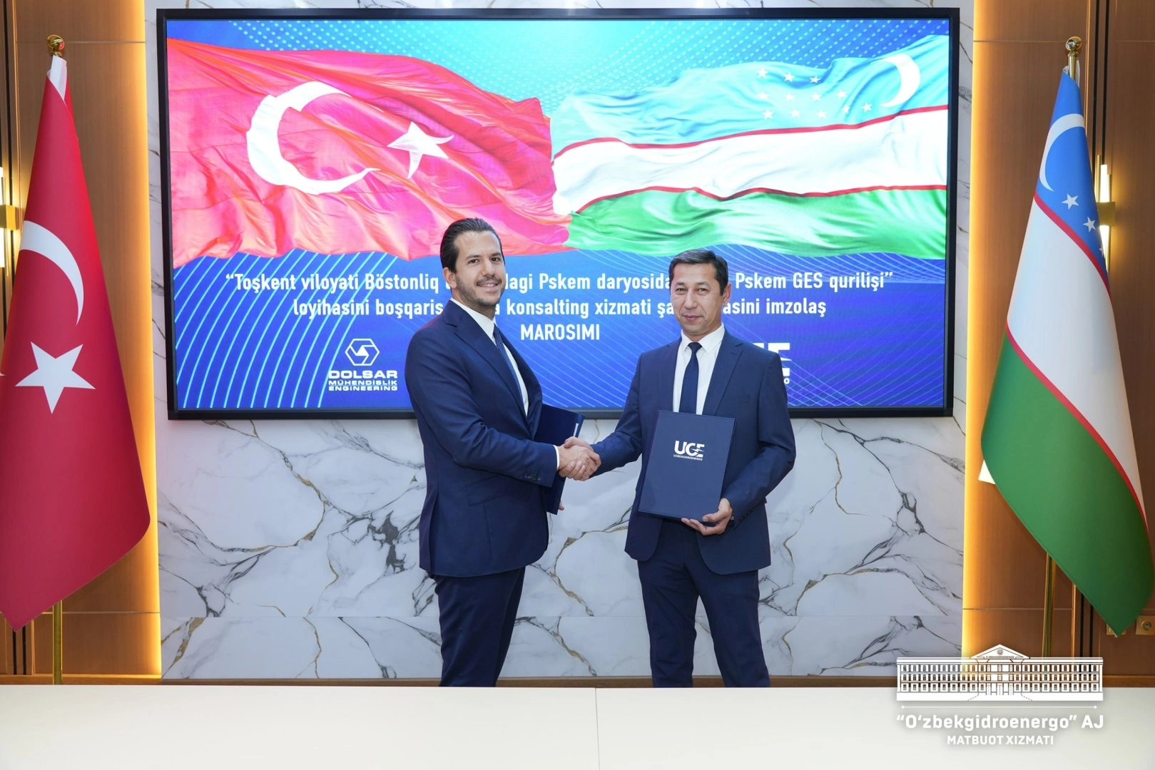 Uzbekistan, Türkiye’s Dolsar sign engineering deal for Upper Pskem HPP