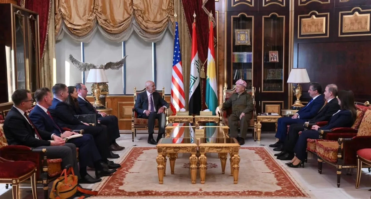 US envoy Tom Barrack meets Iraqi Kurdistan leaders amid Syria talks PHOTO
