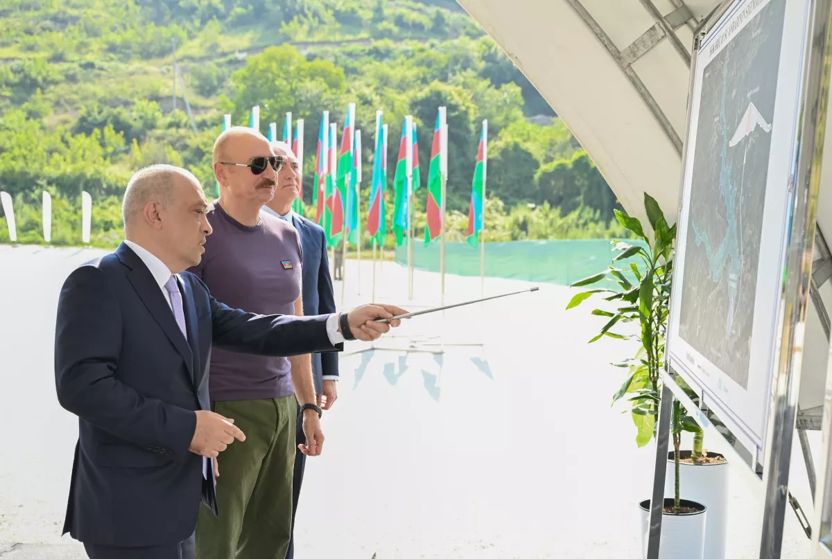 President Aliyev launches major Hakarichay Reservoir project in Lachin PHOTO