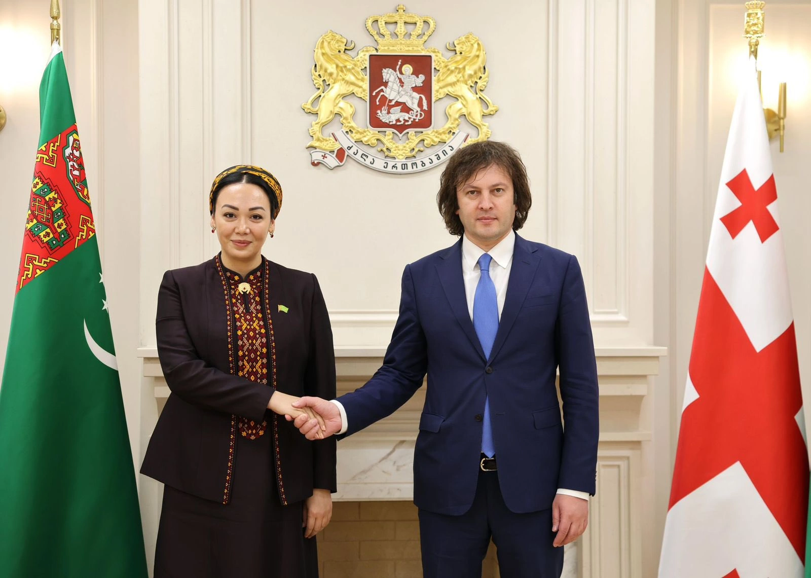 Turkmen Parliament Speaker meets Georgian PM to view bilateral ties
