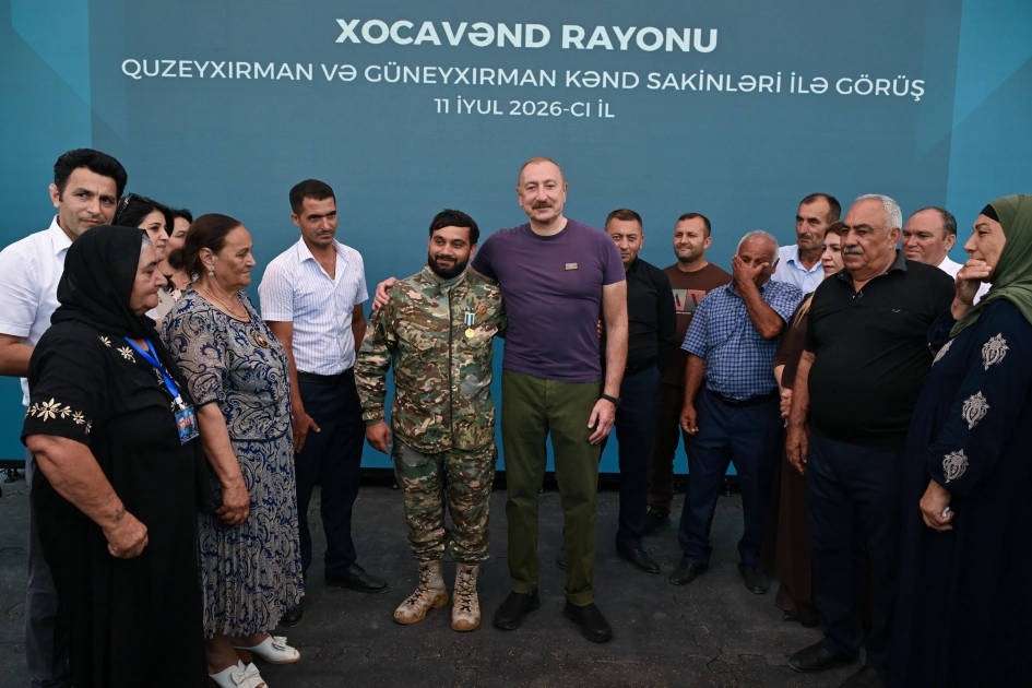 President Ilham Aliyev visited Guzeykhirman village in Khojavend district (PHOTO)