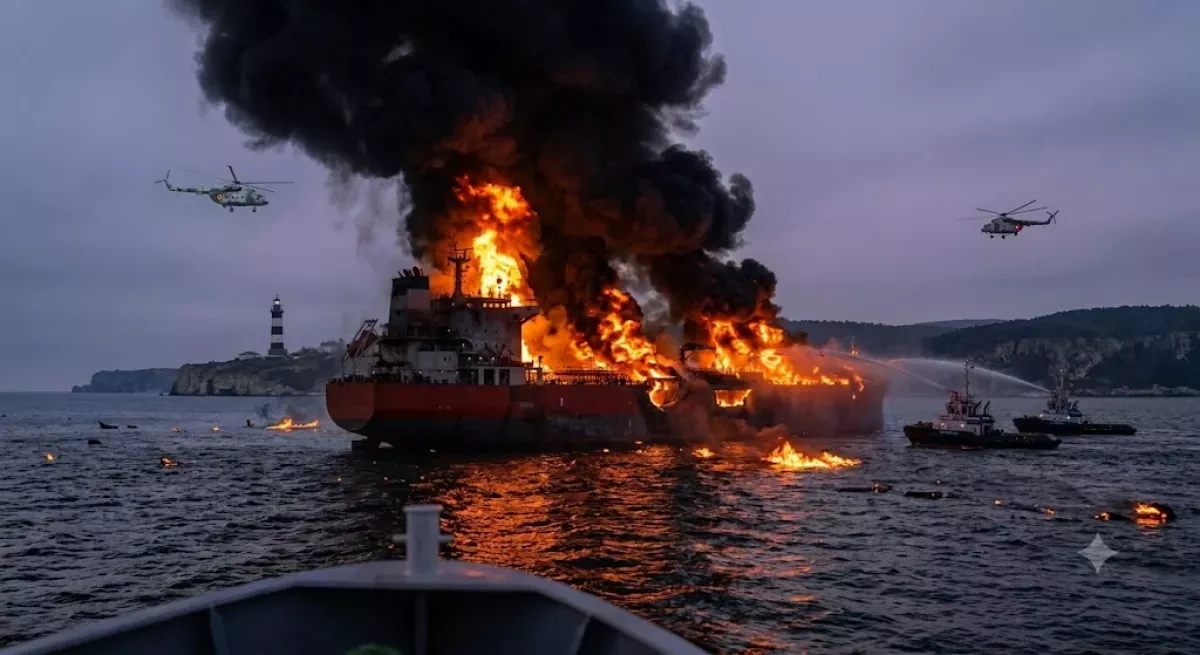 One killed, three injured as Ukrainian wheat ship catches fire in Black Sea