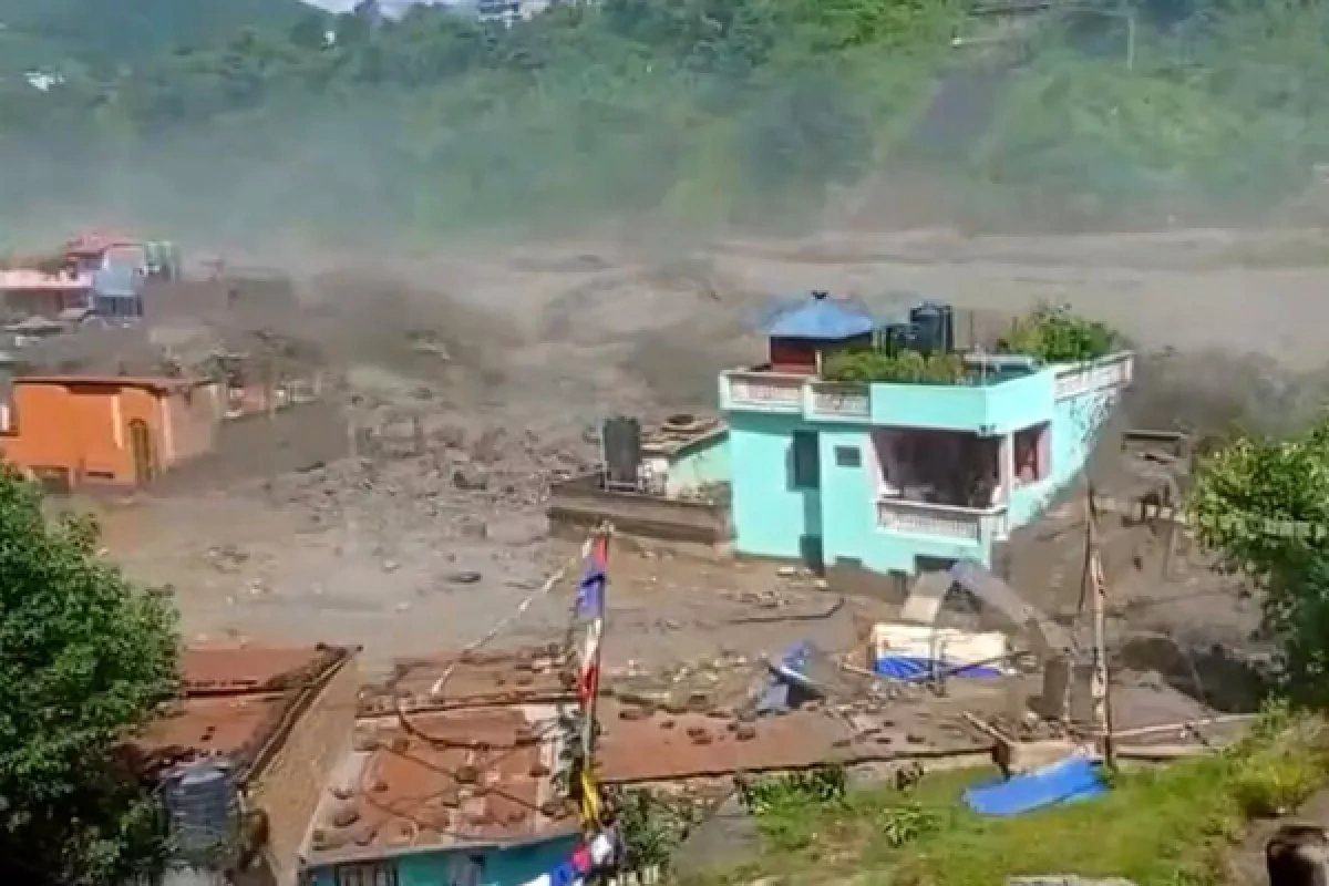 "Miracle house" survives Nepal floods as family sheltered upstairs