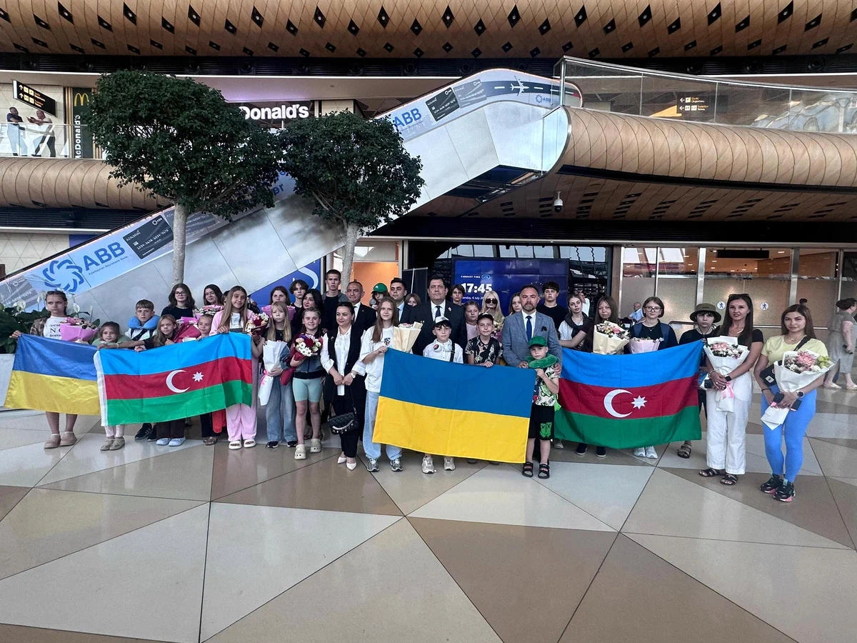 Another group of Ukrainian children arrives in Azerbaijan for rehabilitation